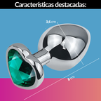 Plug Anal Corazón Talla M PLU008-M