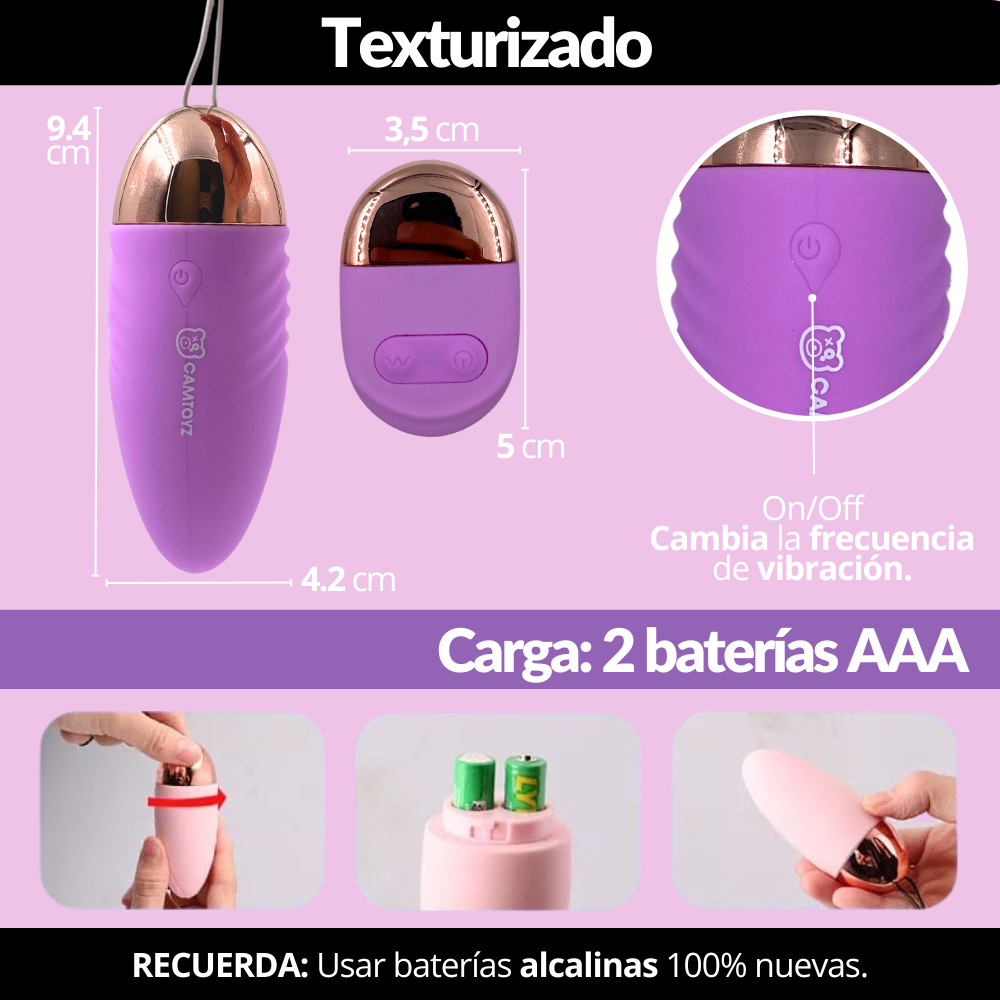 Huevo Vibrador Inalámbrico HUV024